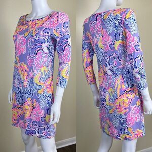 Lilly Pulitzer Womens Size S Marlowe Shift Shirt Dress Pima Cotton Preppy Resort